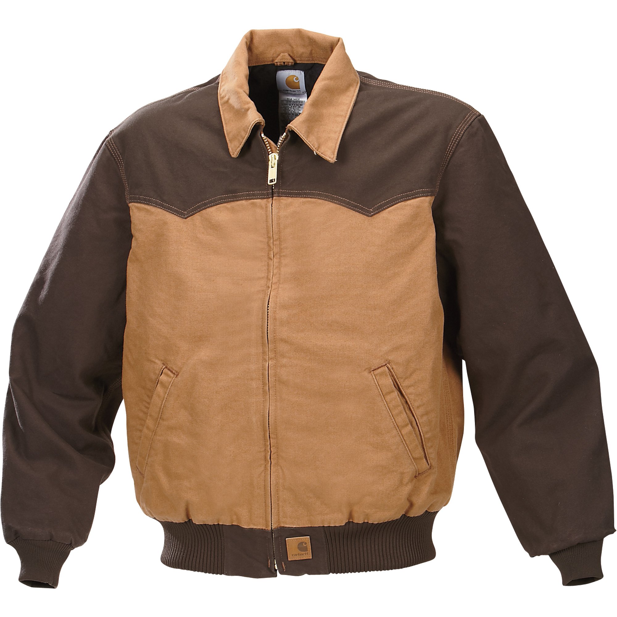Carhartt Insulated Santa Fe Jacket — Brown/Tan, 4XL Tall, Model# J312
